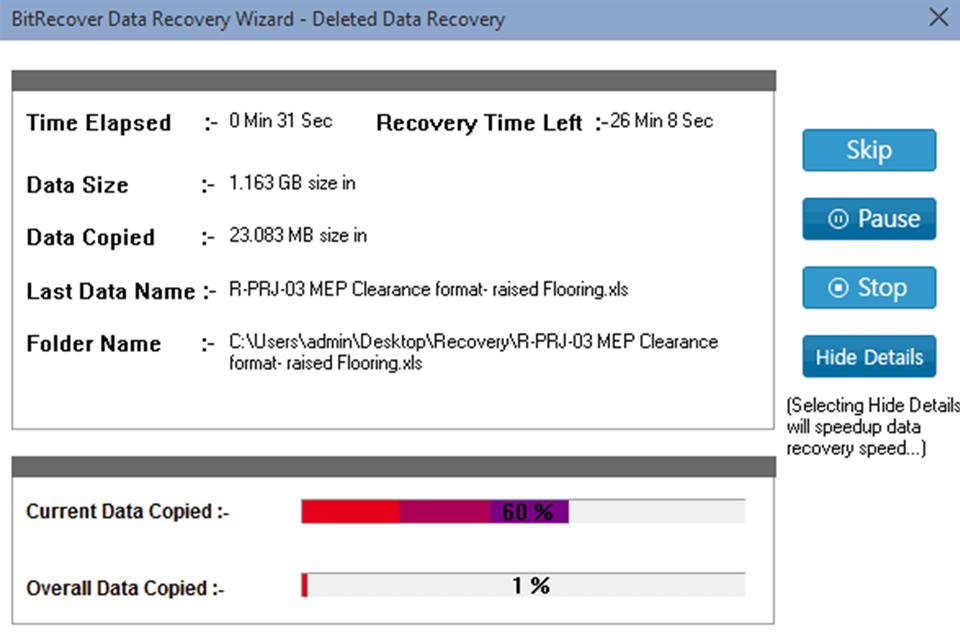 BitRecover Data Recovery скриншот 6