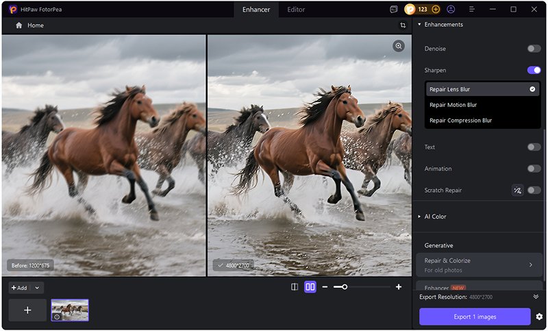 HitPaw Photo Enhancer скриншот 4