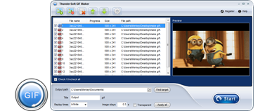 ThunderSoft GIF Converter скриншот 2