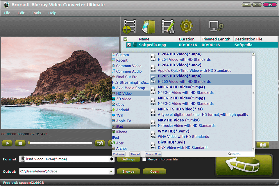 Brorsoft Video Converter Ultimate скриншот 2