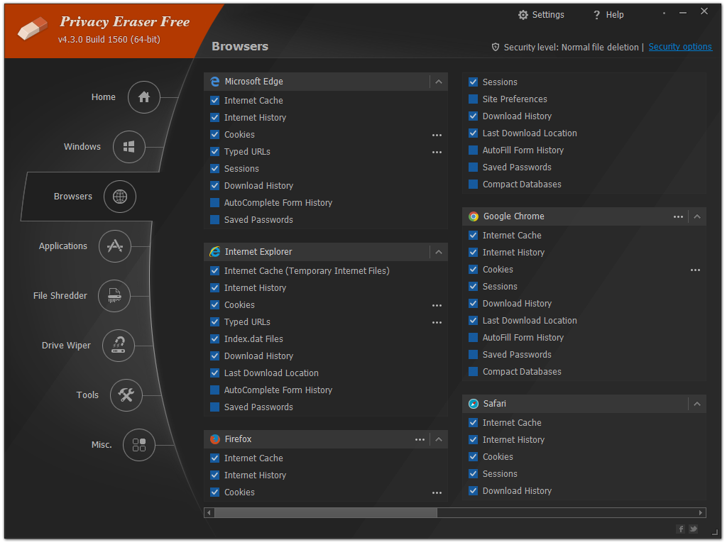 Privacy Eraser скриншот 4