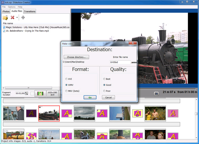 Bolide Slideshow Creator скриншот 3