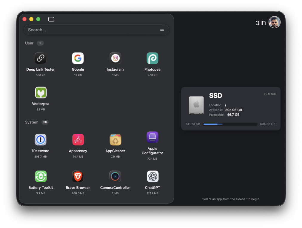 Pearcleaner скриншот 3