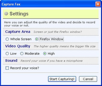 Capture Fox скриншот 3