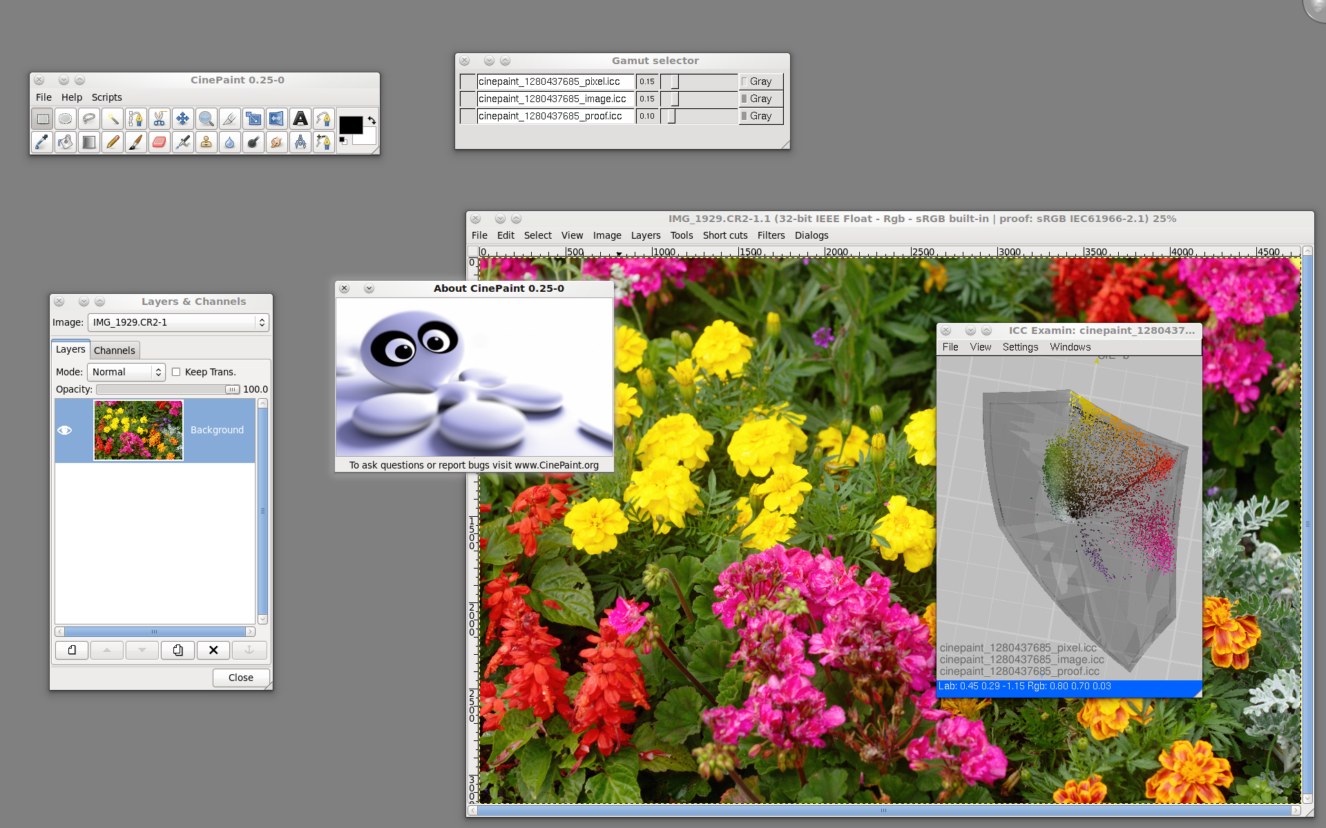 CinePaint скриншот 4
