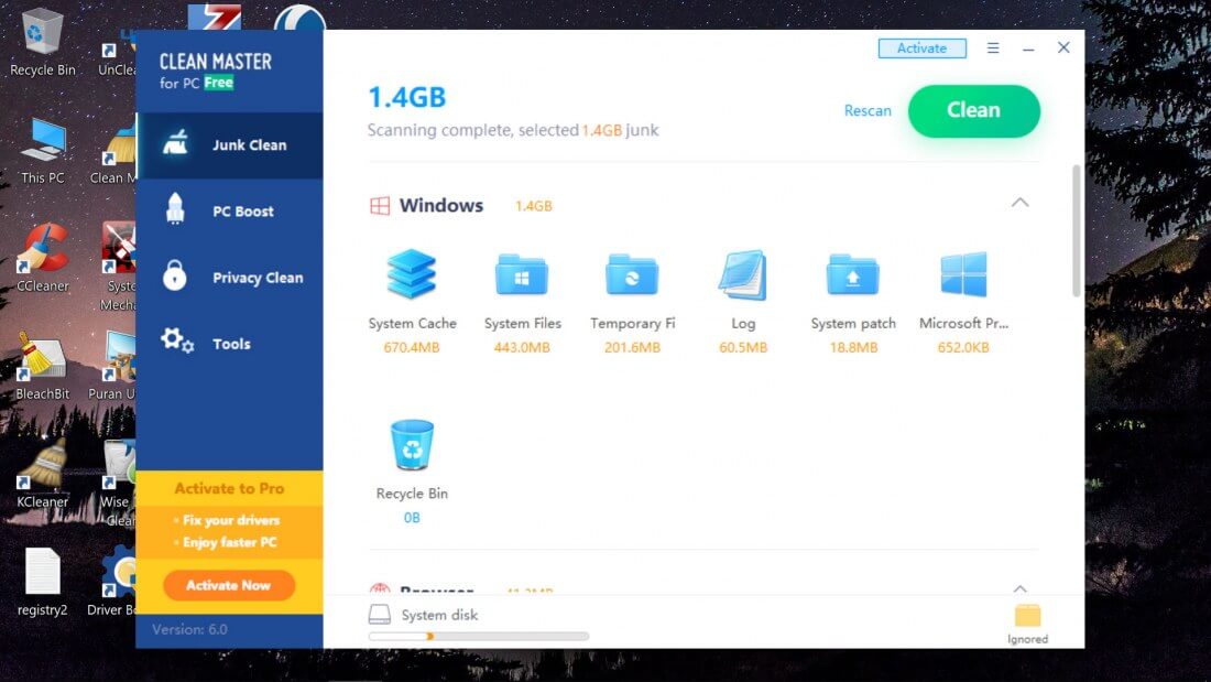 PC Clean скриншот 3