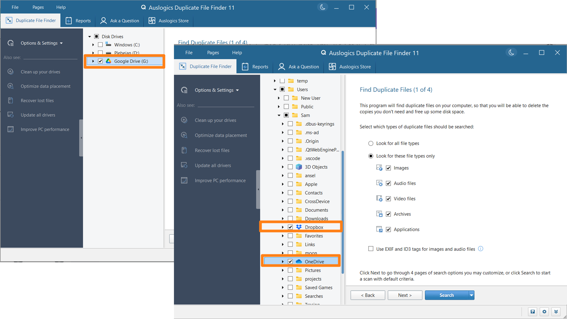 Auslogics Duplicate File Finder скриншот 3
