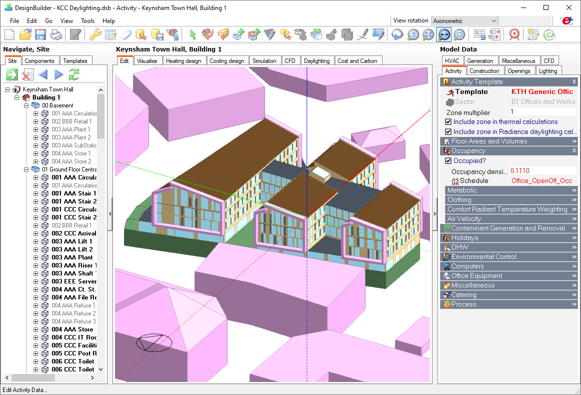 DesignBuilder: моделирование зданий, EnergyPlus, HVAC, CFD и анализ энергоэффективности скриншот 2