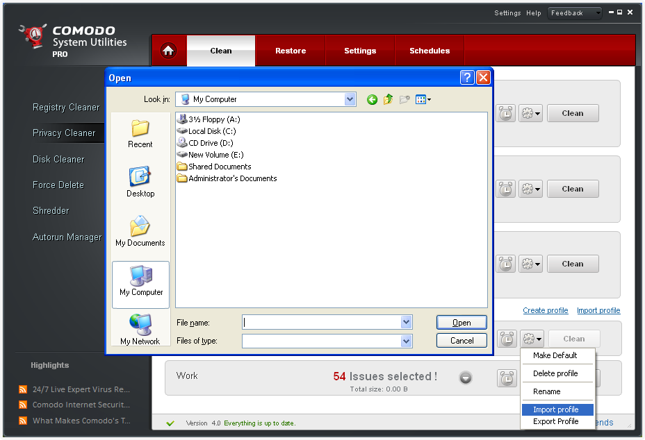 Comodo Programs Manager скриншот 2
