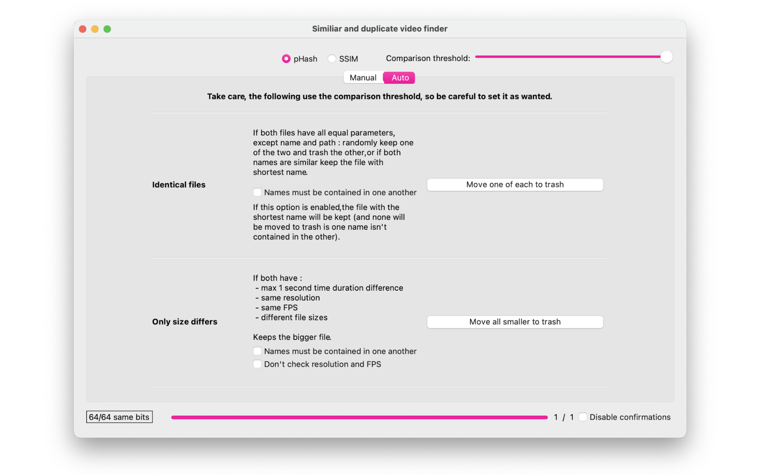 Video Simili Duplicate Cleaner скриншот 4