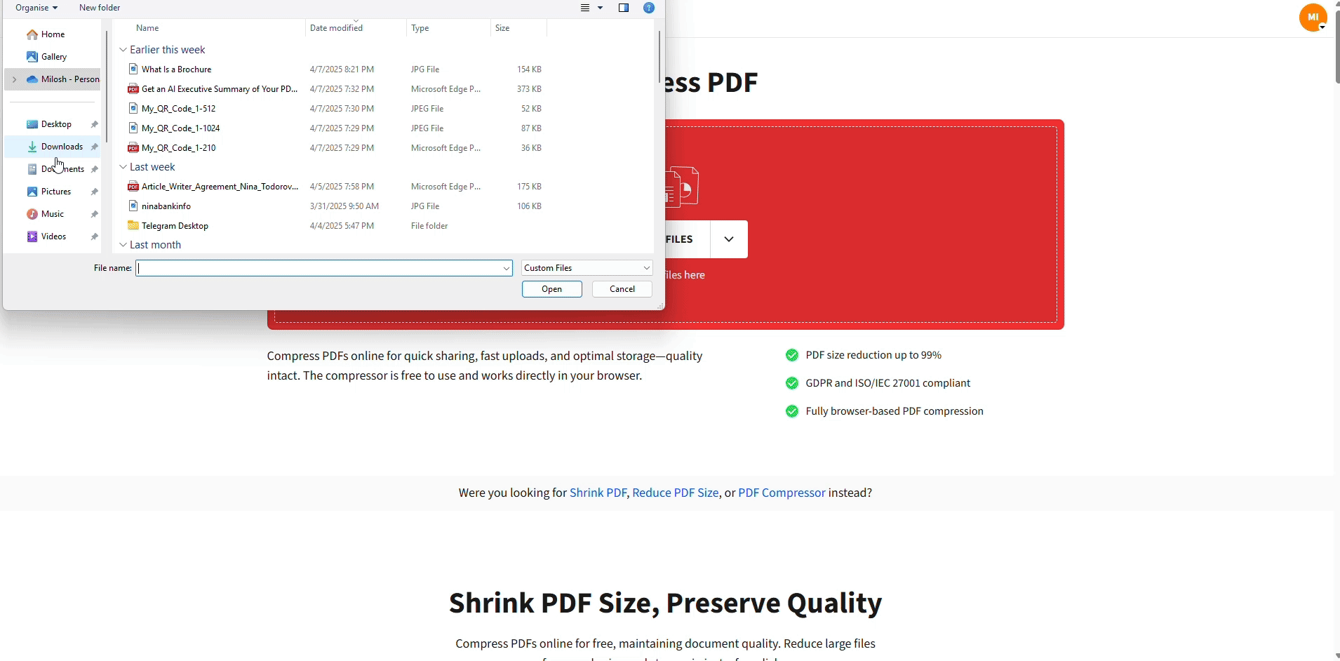 Smallpdf скриншот 1