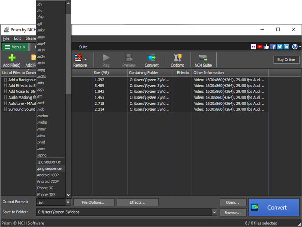 Prism Video Converter скриншот 3