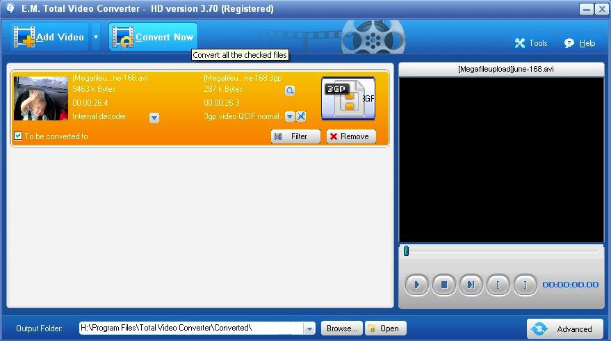 E.M. Total Video Converter скриншот 4