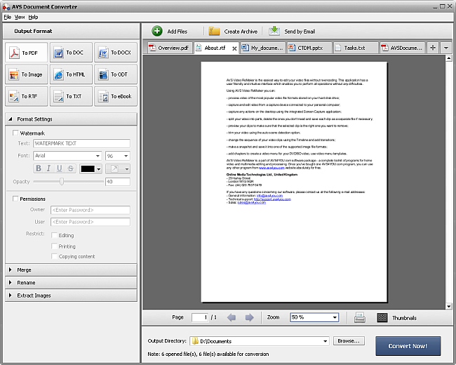AVS Document Converter скриншот 2