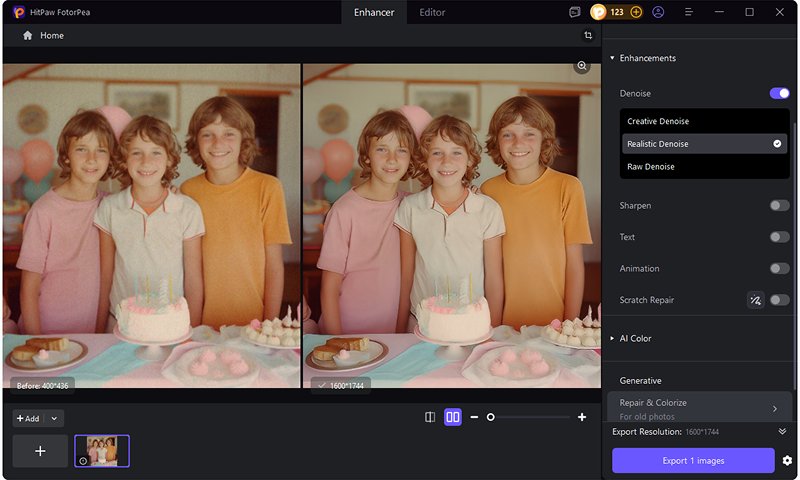HitPaw Photo Enhancer скриншот 6