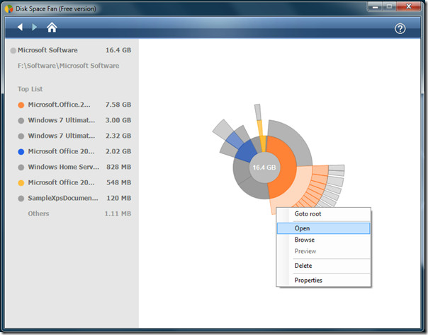 Disk Space Fan скриншот 6
