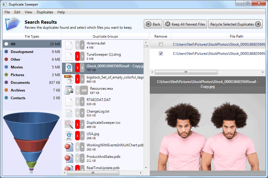 Duplicate Sweeper скриншот 2