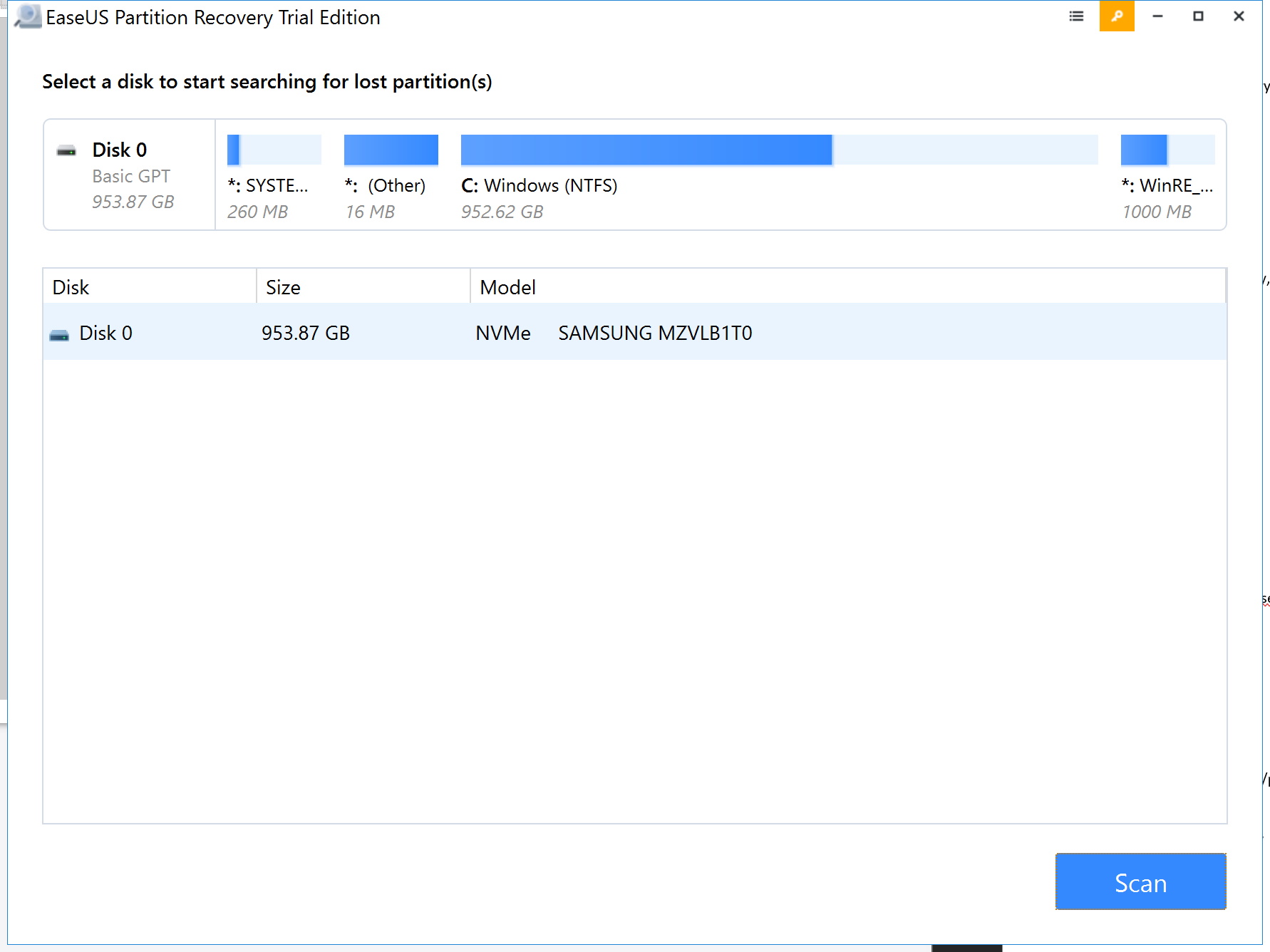 EaseUS Partition Recovery скриншот 2