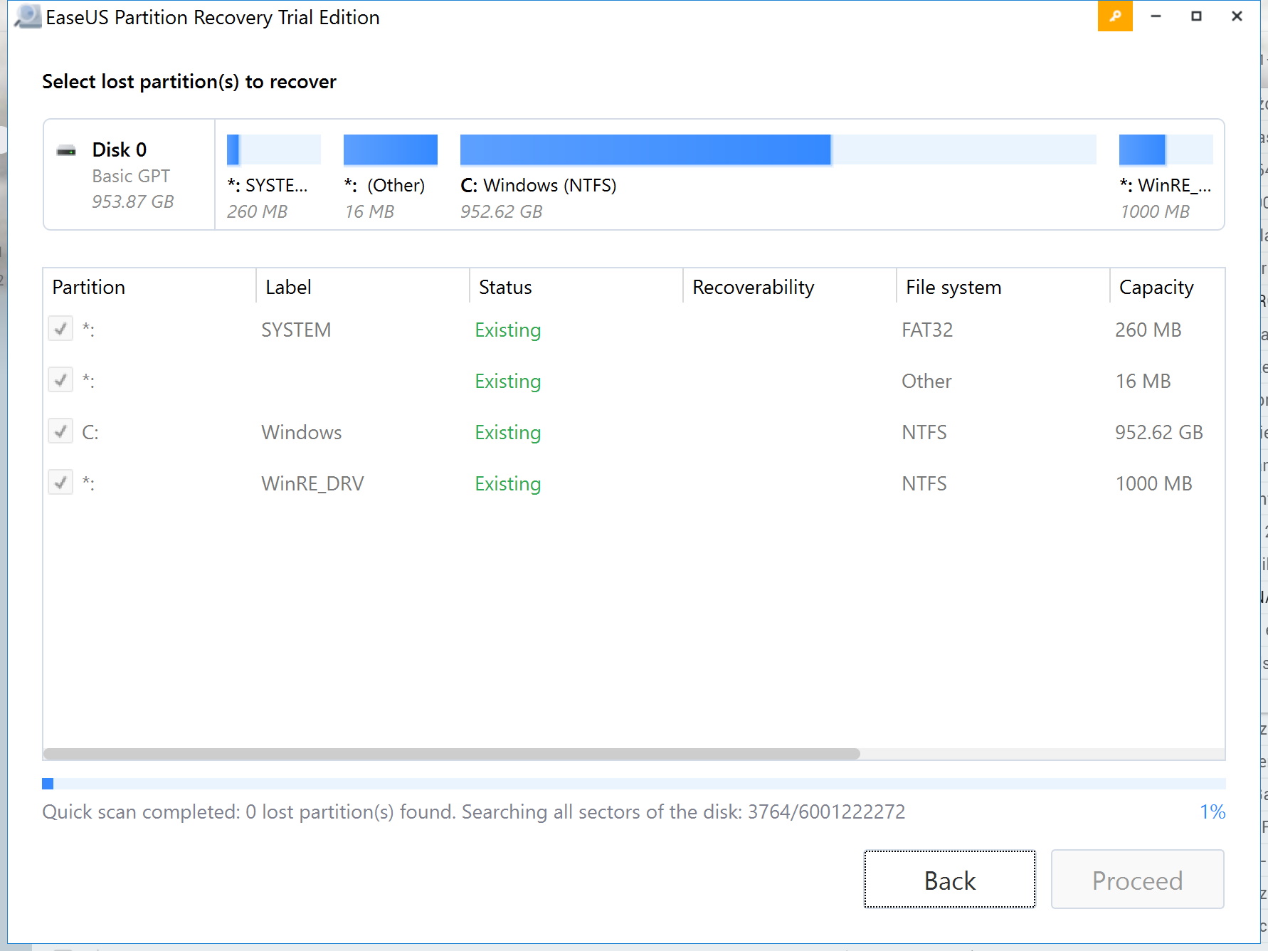 EaseUS Partition Recovery скриншот 3