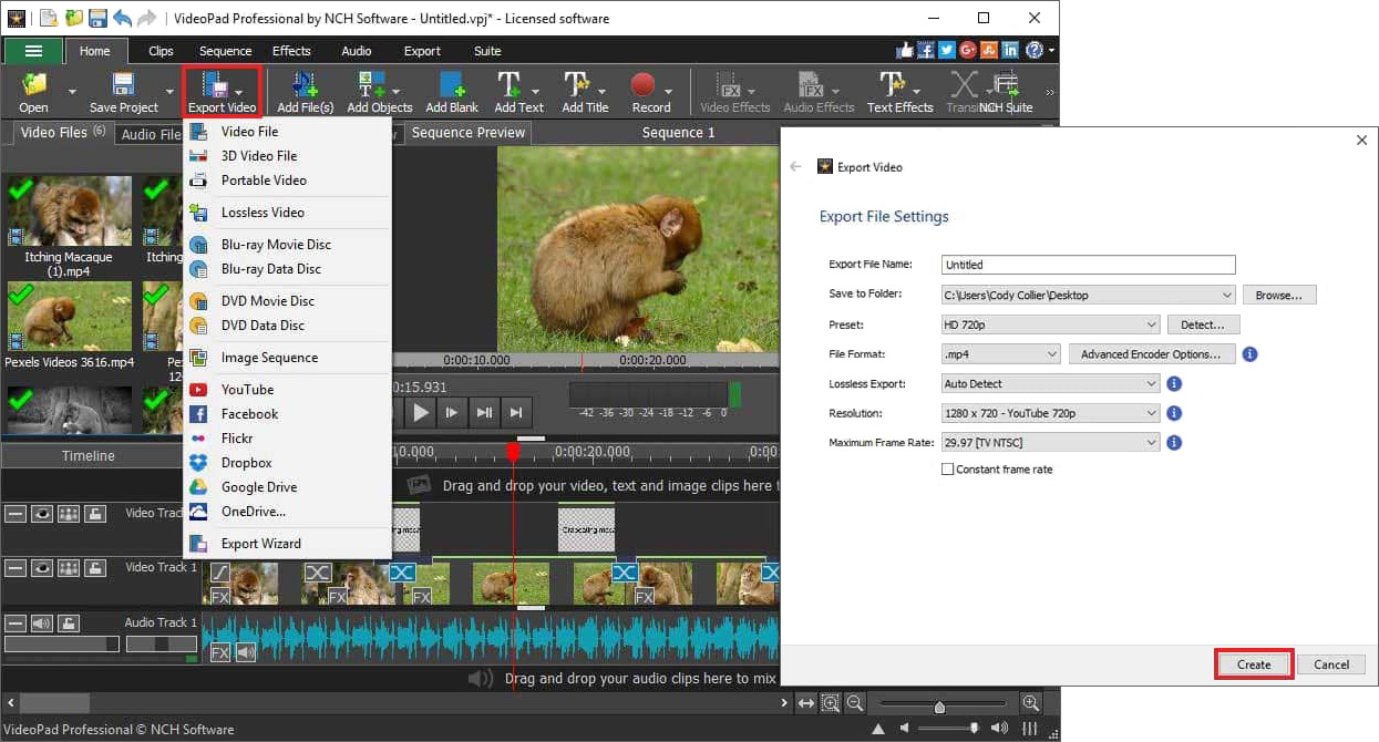 VideoPad скриншот 3