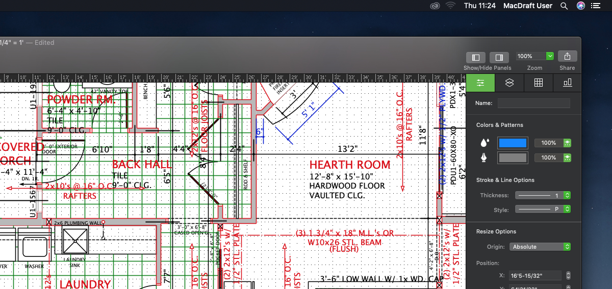 MacDraft Professional скриншот 1