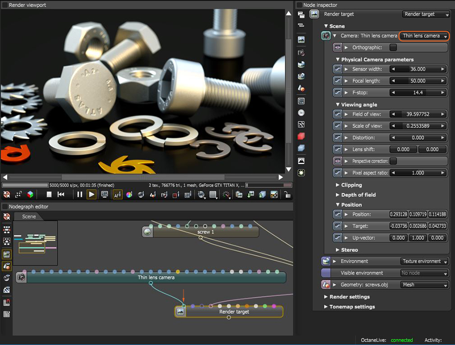 OctaneRender: подробное руководство по GPU-рендерингу, интерфейсу, настройке и версиям скриншот 9