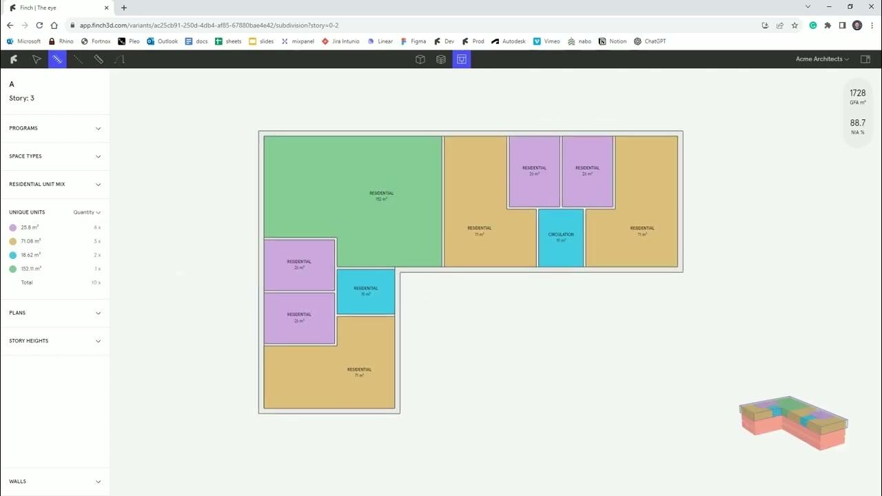 Finch: подробный обзор генеративной платформы для архитектурного проектирования скриншот 1