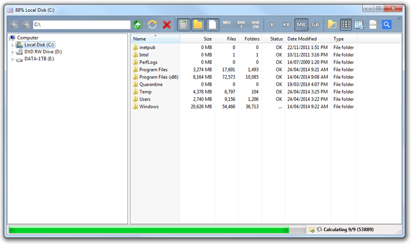 Folder Size Explorer скриншот 2
