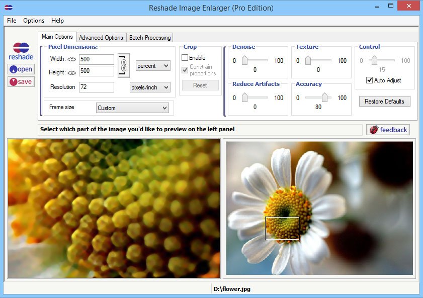 Reshade Image Resizer скриншот 1