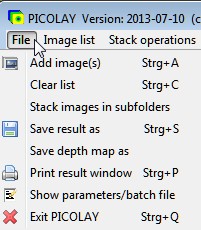 Picolay: подробное руководство по фокус-стекингу, обработке серий и картам глубины скриншот 2