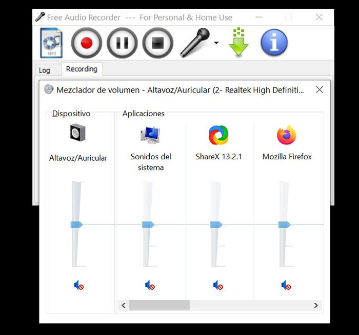 Free Audio Recorder скриншот 4