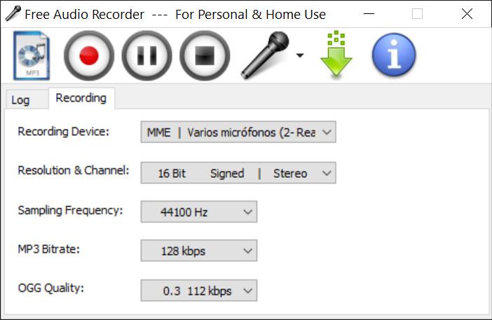 Free Audio Recorder скриншот 3