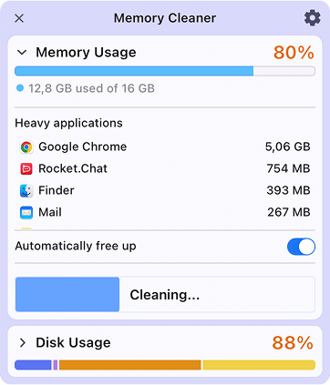 Memory Cleaner скриншот 2