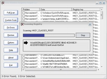 Free Window Registry Repair скриншот 2