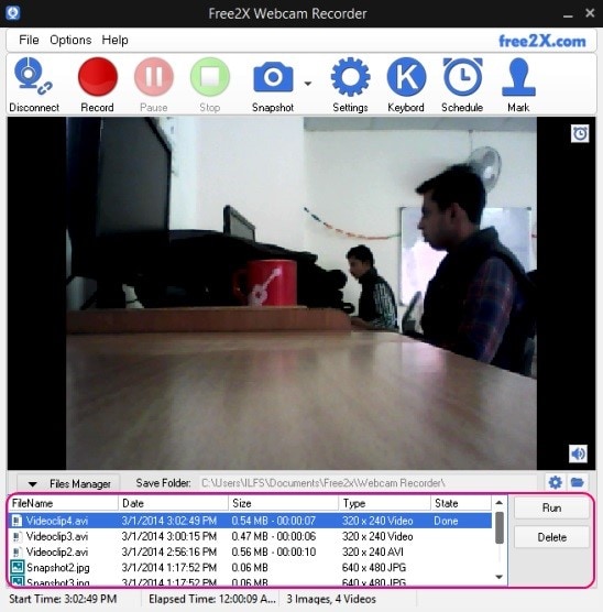Webcam Recorder скриншот 4