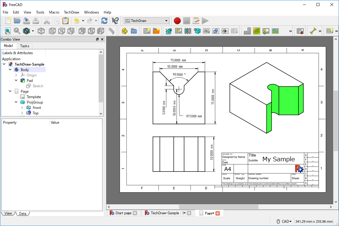 FreeCAD скриншот 6
