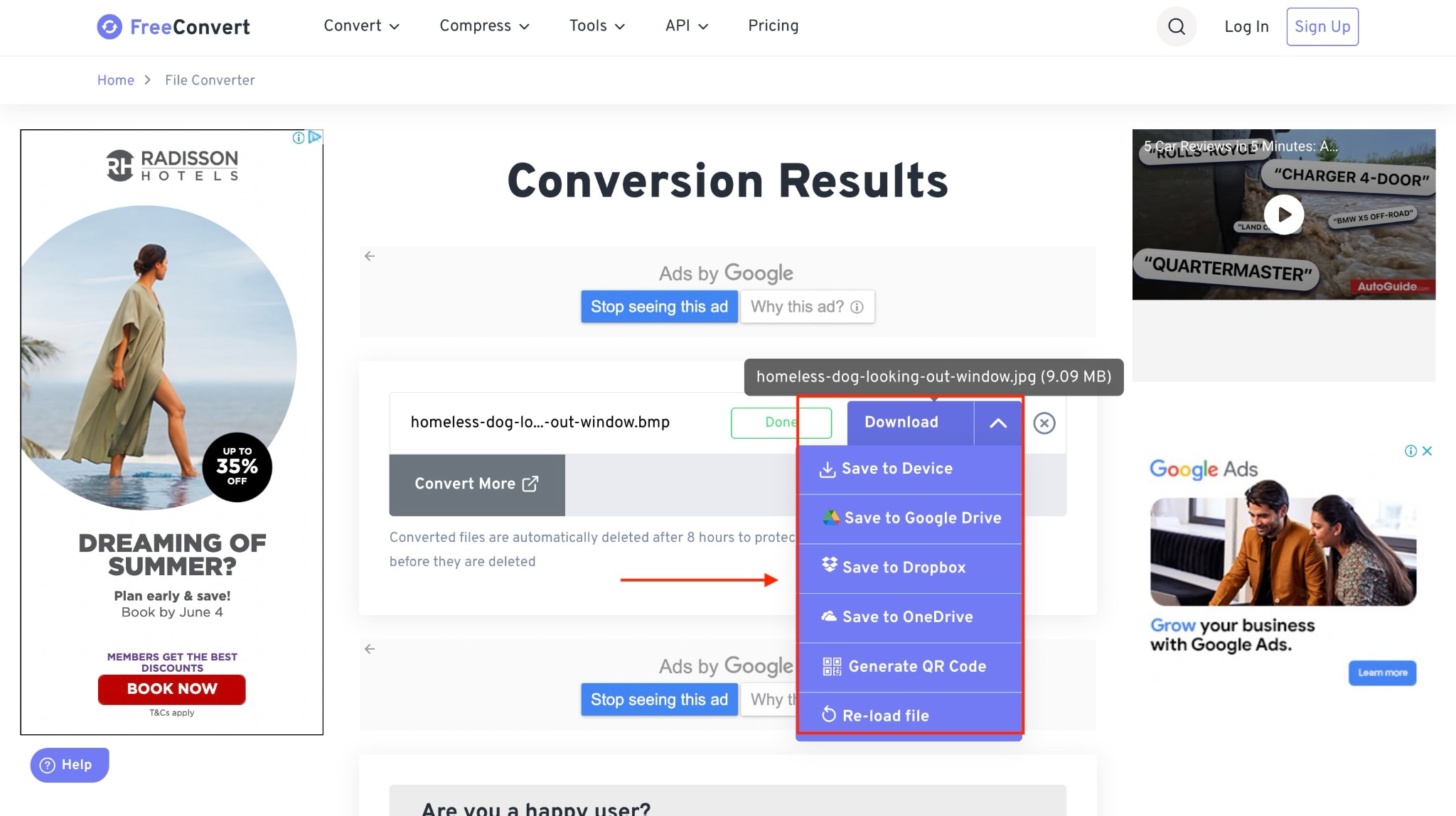 FreeConvert Image Tools скриншот 4