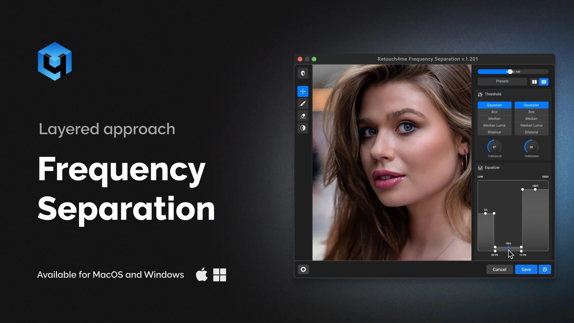 Retouch4me Frequency Separation: подробное руководство по интерфейсу, слоям, ретуши и версиям скриншот 6