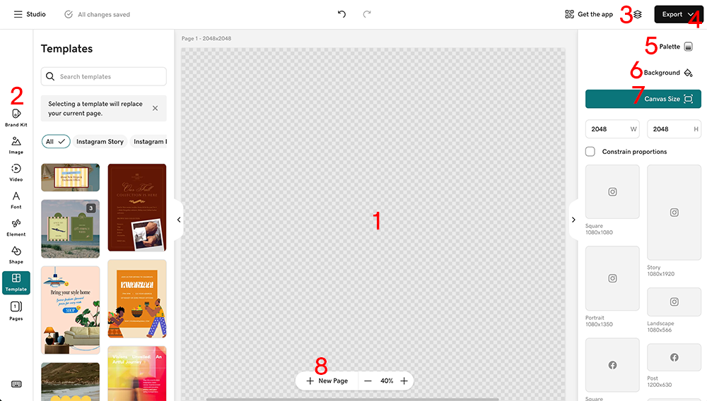 GoDaddy Studio скриншот 2