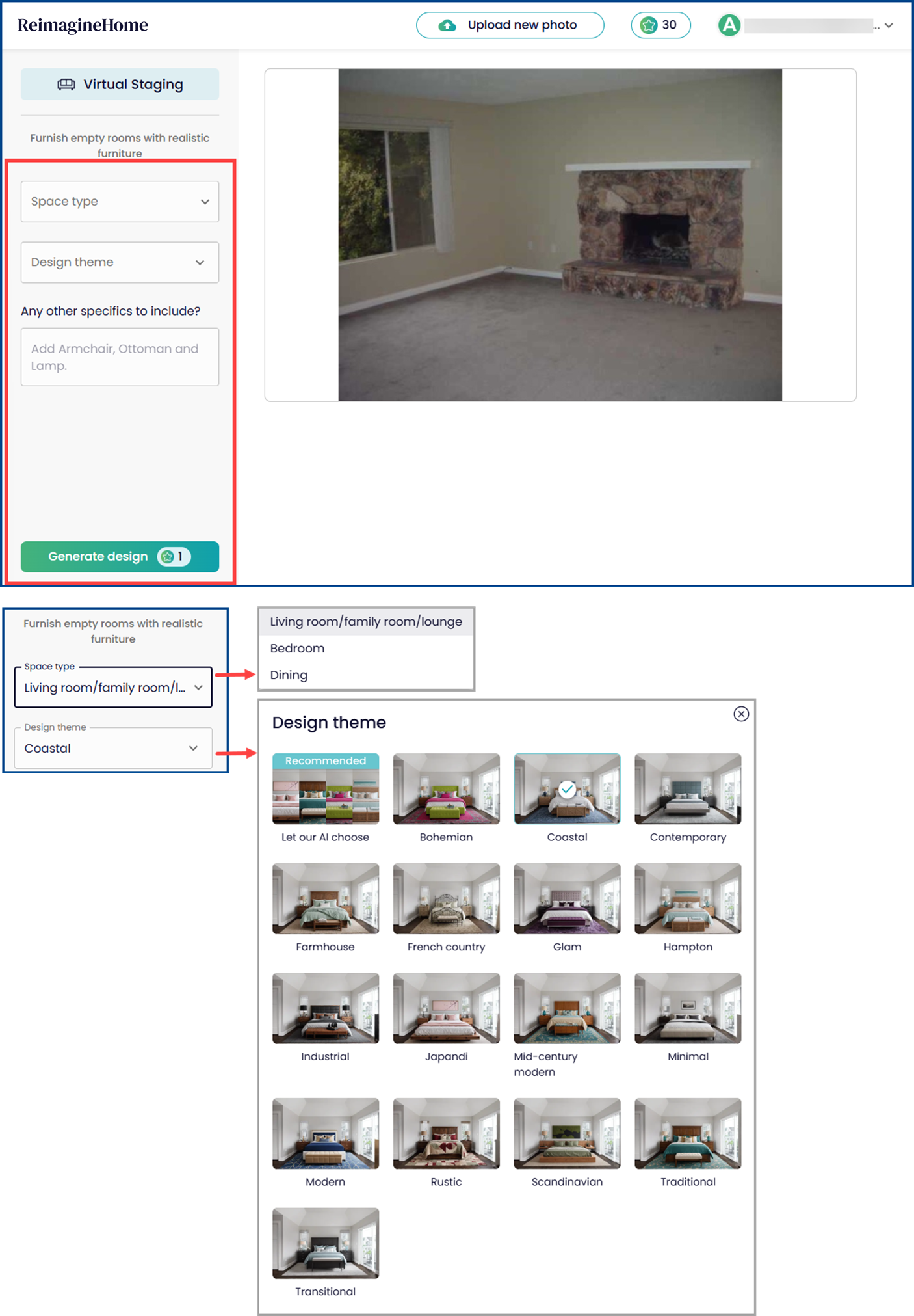 REimagineHome: подробное руководство по функциям, тарифам, версии 3.0 и работе с AI-дизайном скриншот 2