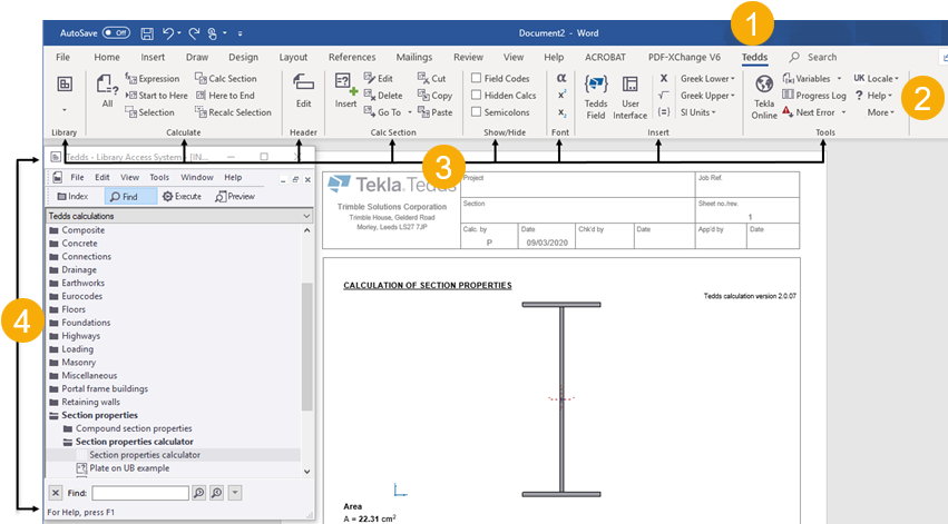 Tekla Tedds скриншот 2