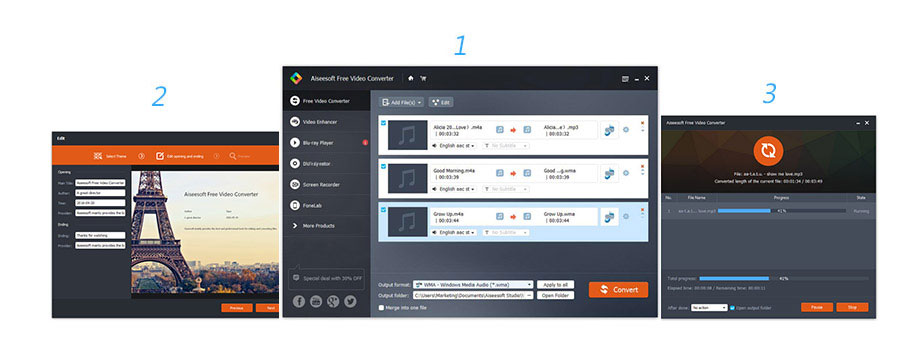 Aiseesoft Free Video Converter скриншот 1