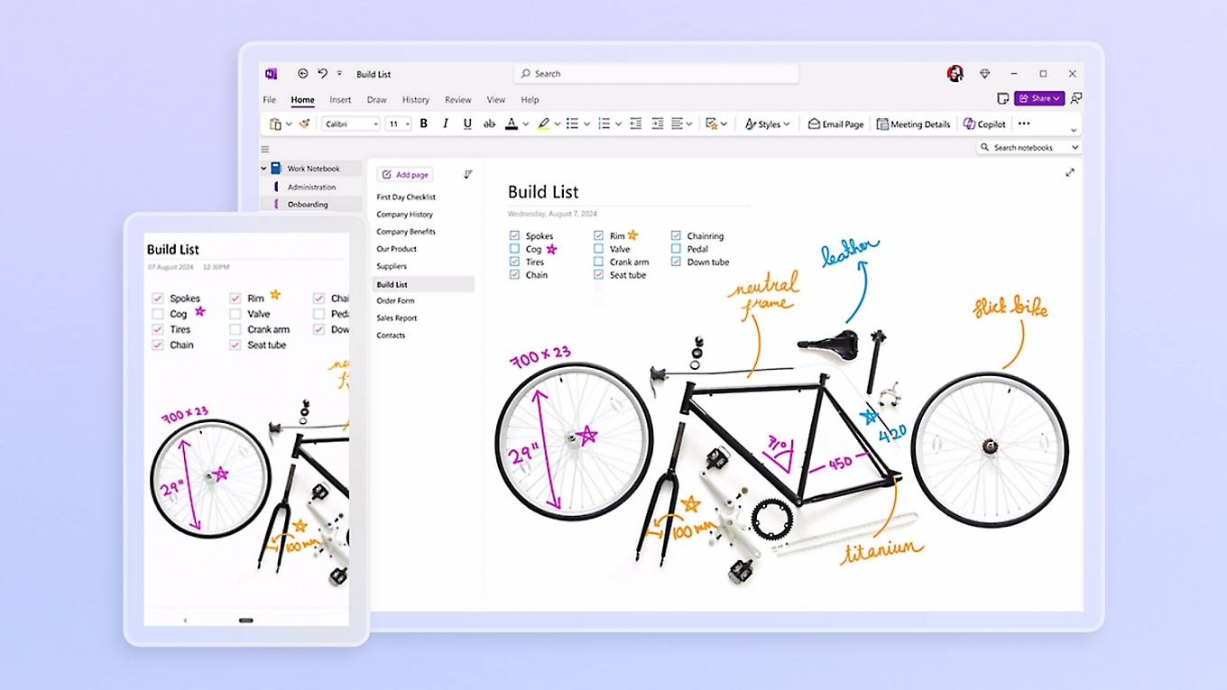 OneNote скриншот 1