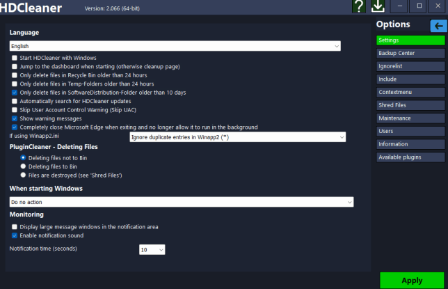 HDCleaner скриншот 9