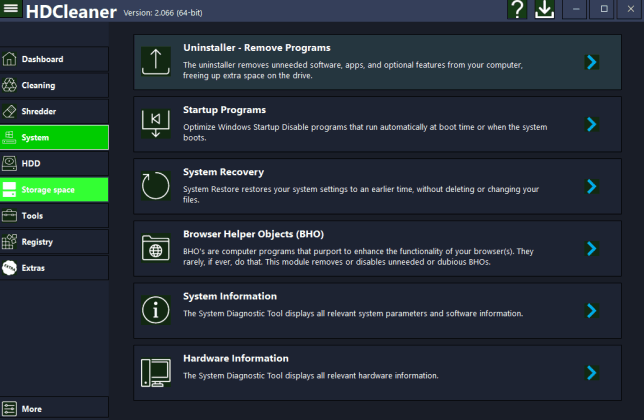 HDCleaner скриншот 4