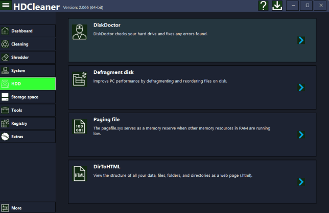 HDCleaner скриншот 5