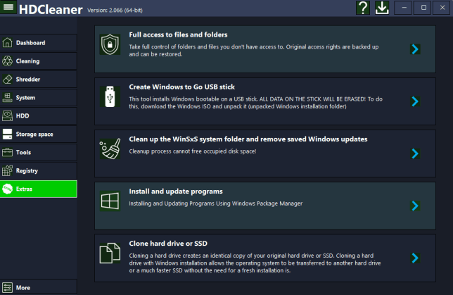 HDCleaner скриншот 7