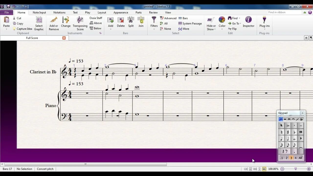 Sibelius скриншот 2