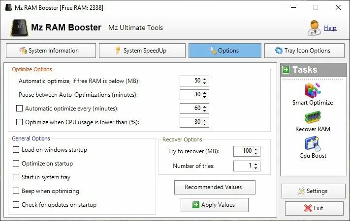 Mz RAM Booster скриншот 3