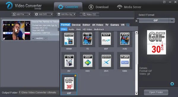Dimo Video Converter Ultimate скриншот 2